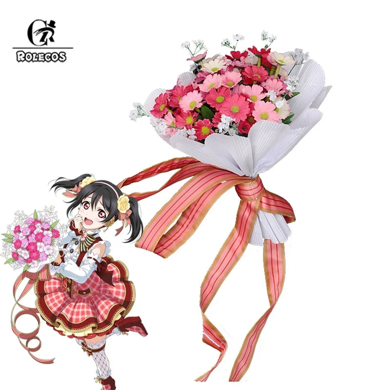 Astricos Flower Bouquet Cosplay - Love Live Inspired Floral Accessory - Astricos