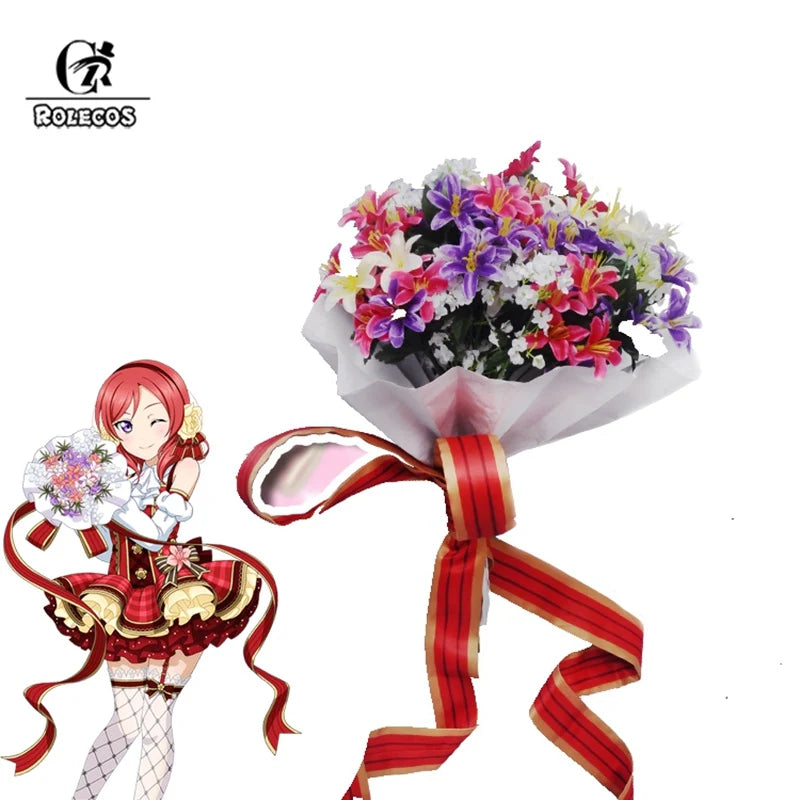 Astricos Flower Bouquet Cosplay - Love Live Inspired Floral Accessory - Astricos