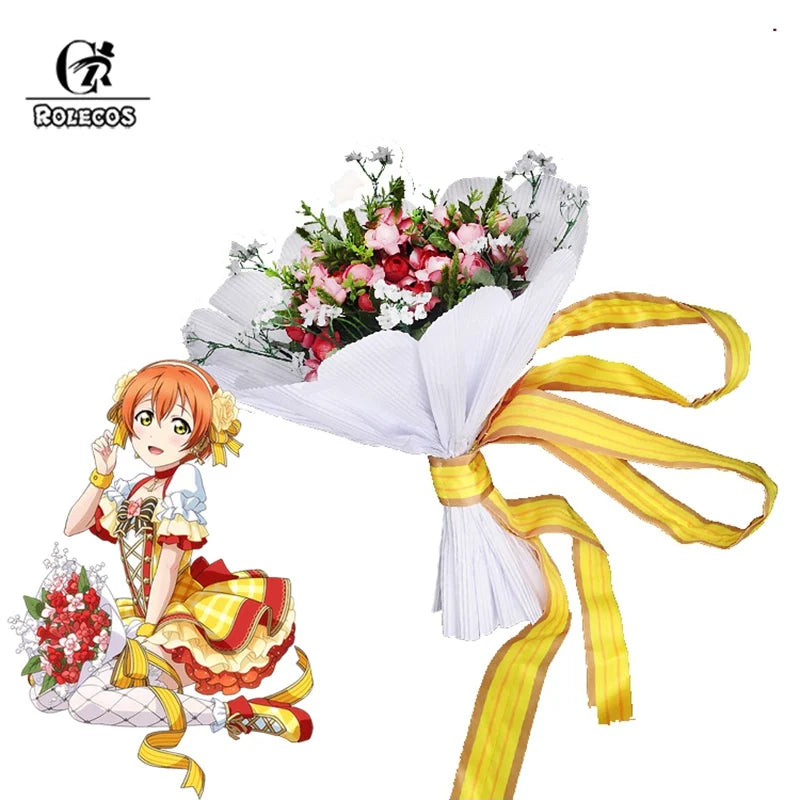 Astricos Flower Bouquet Cosplay - Love Live Inspired Floral Accessory - Astricos