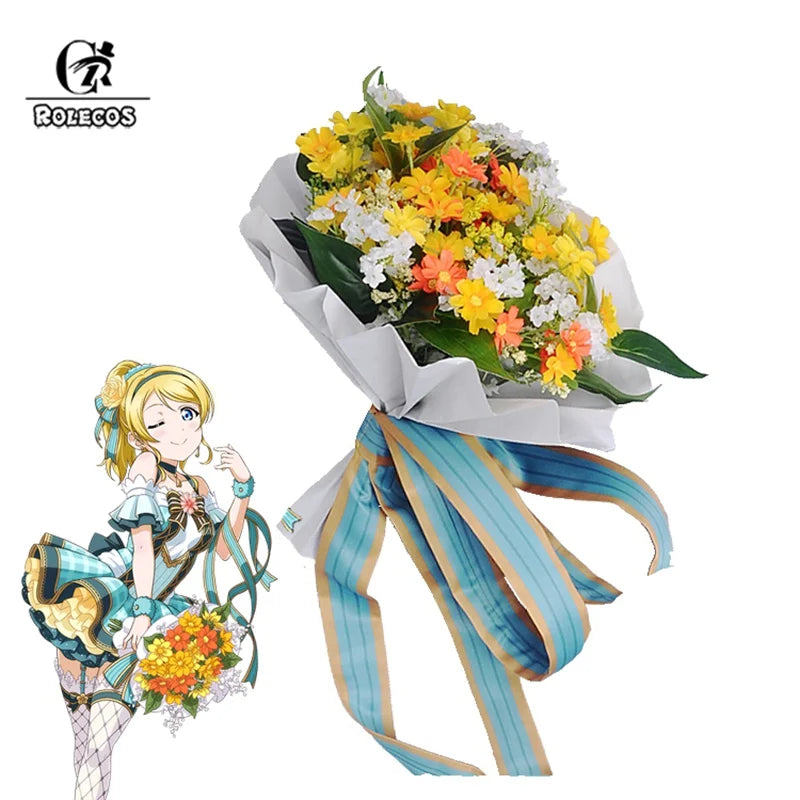 Astricos Flower Bouquet Cosplay - Love Live Inspired Floral Accessory - Astricos