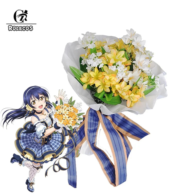 Astricos Flower Bouquet Cosplay - Love Live Inspired Floral Accessory - Astricos