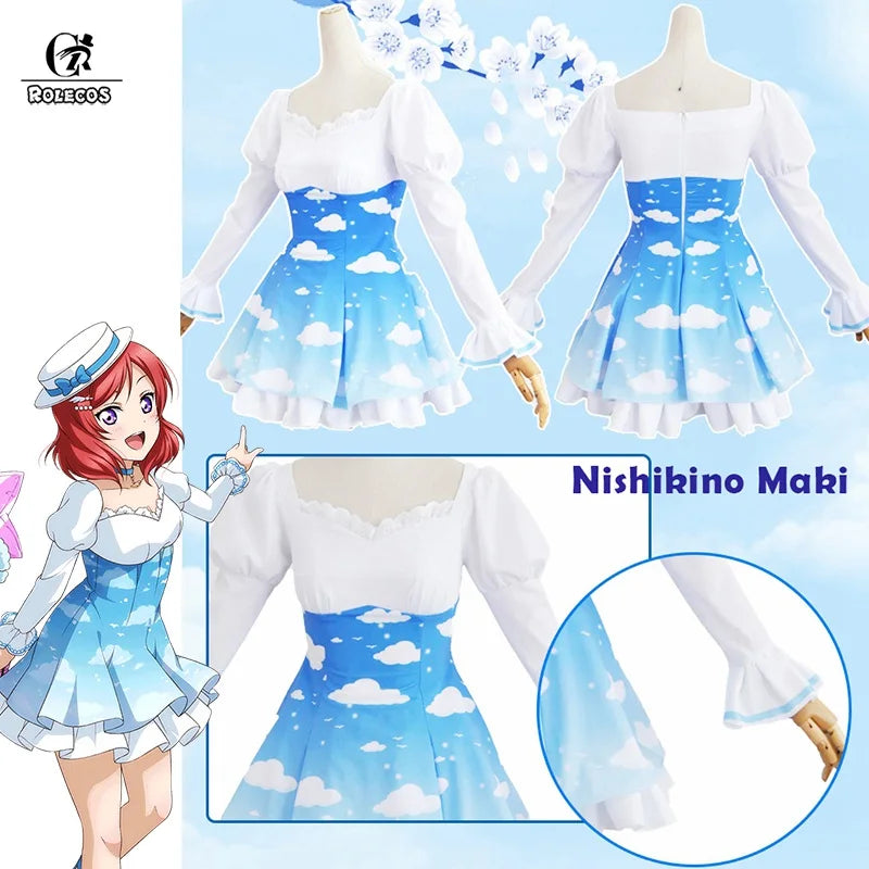 Astricos Love Live Cosplay Costumes - Maki Rin Nico Umi Kotori Hanayo Nozomi Lolita Dresses - Astricos