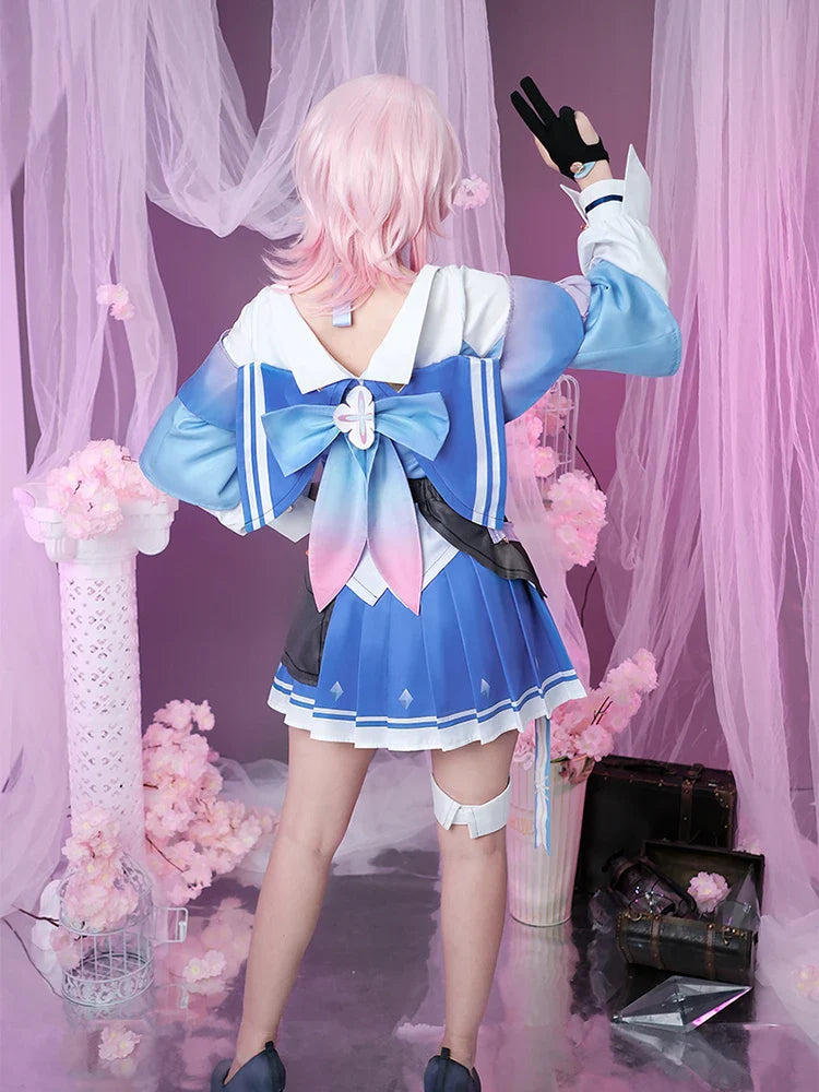 Astricos Cosplay Costume - Honkai Star Rail Inspired Cute Blue Sailor Dress for Women - Astricos