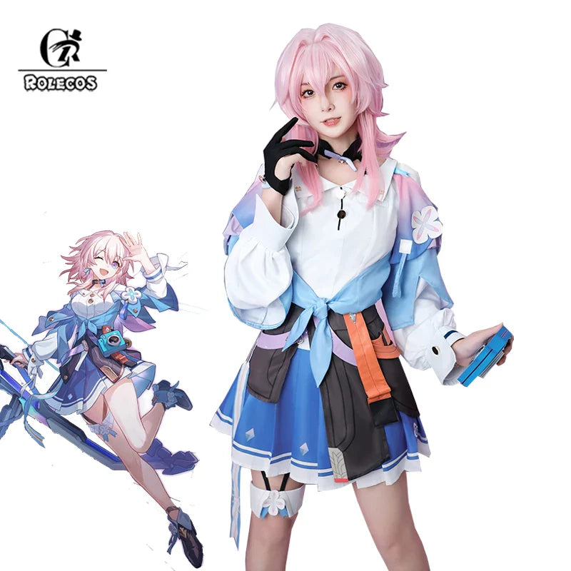 Astricos Cosplay Costume - Honkai Star Rail Inspired Cute Blue Sailor Dress for Women - Astricos