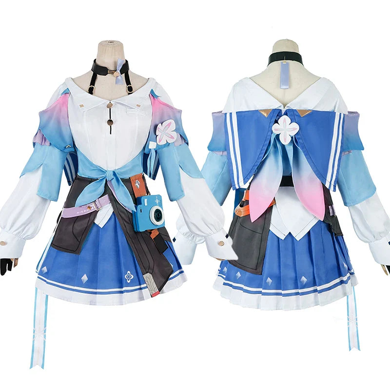 Astricos Cosplay Costume - Honkai Star Rail Inspired Cute Blue Sailor Dress for Women - Astricos