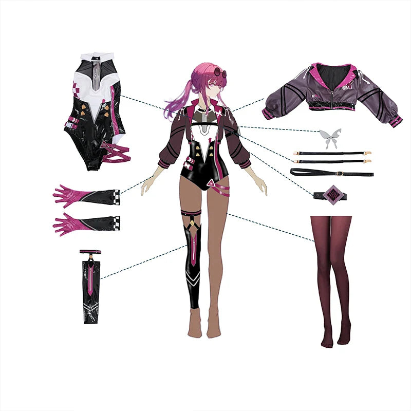 Exclusive Astricos Kafka Cosplay Costume - Honkai Star Rail Racing Suit for Women - Astricos