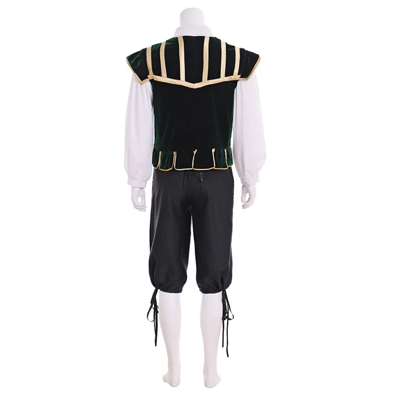 Astricos Renaissance Tudor Noble Court Doublet Costume - Medieval Jerkin Vest & Viking-Inspired Outfit for Men - Astricos