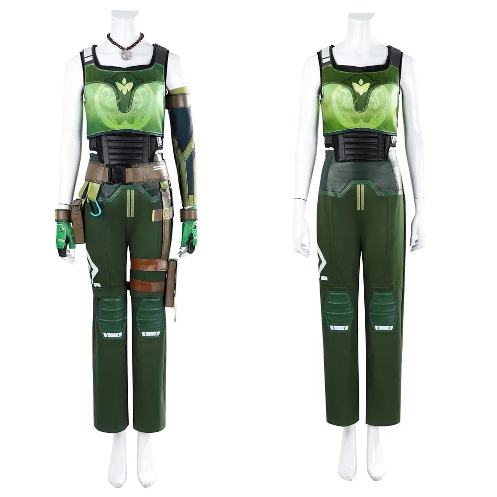 Astricos Skye Cosplay Costume - Women's Battle Suit with Accessories for Halloween & Carnival - Astricos