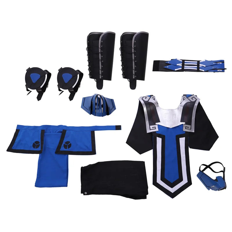 Astricos Sub-Zero Cosplay Costume | Authentic Ninja Blue Fighter Suit for Adults - Astricos