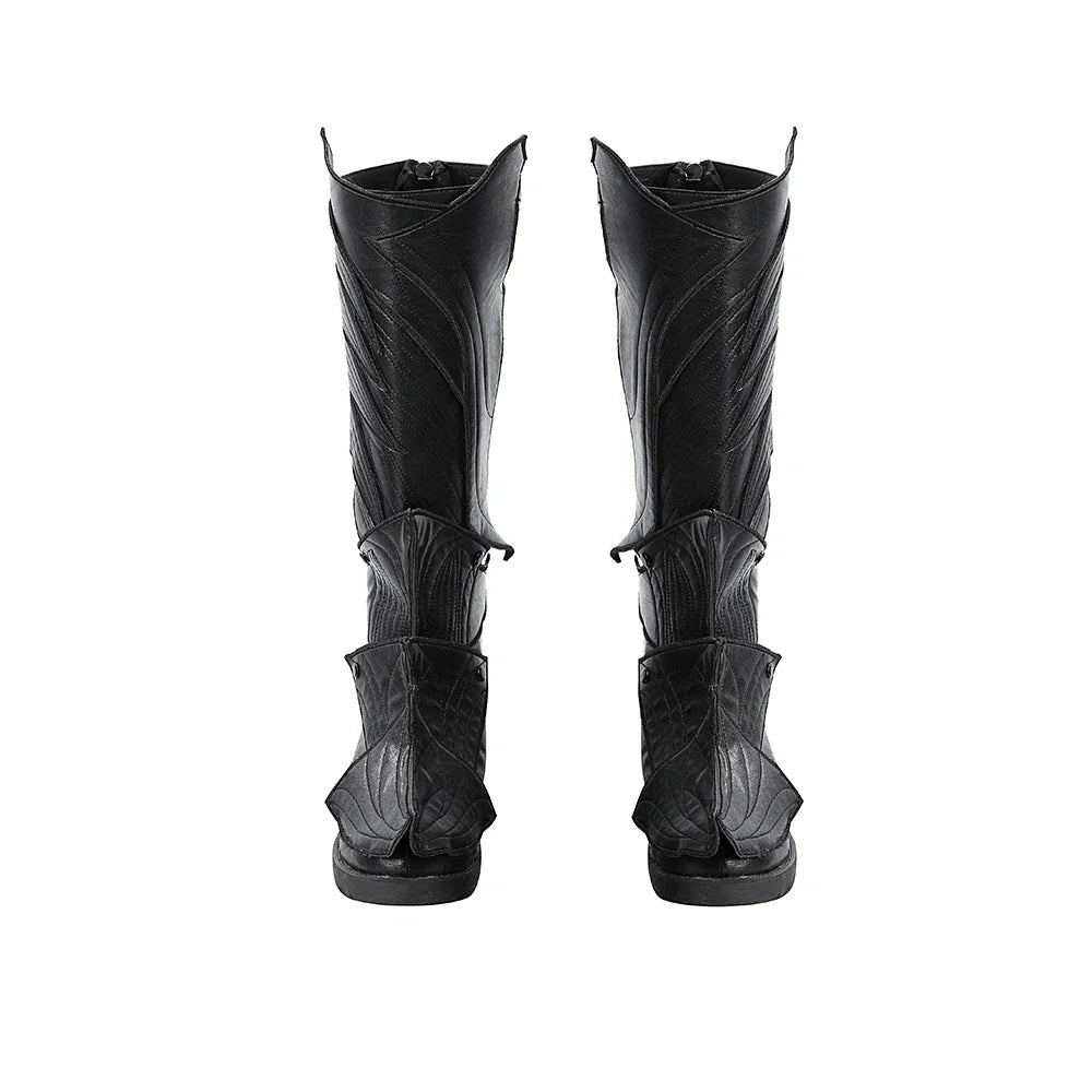 Astricos Minthara Cosplay Boots for Women - Unique Punk Black Long Boots for Halloween and Carnival Parties - Astricos