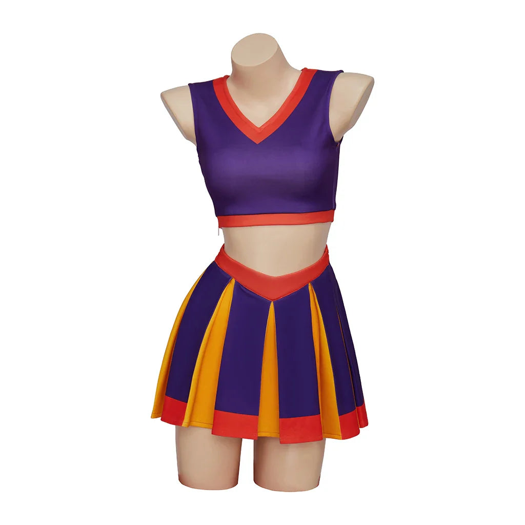 Astricos Cheerleader Costume - Vibrant Purple Cheerleading Outfit for Women, Inspired by High School Musical - Astricos