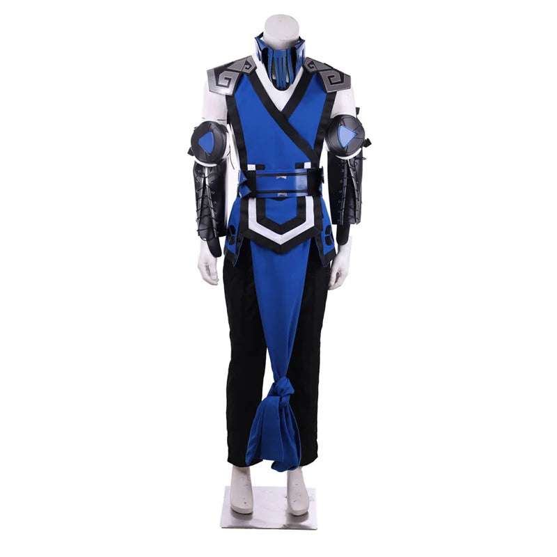 Astricos Sub-Zero Cosplay Costume | Authentic Ninja Blue Fighter Suit for Adults - Astricos