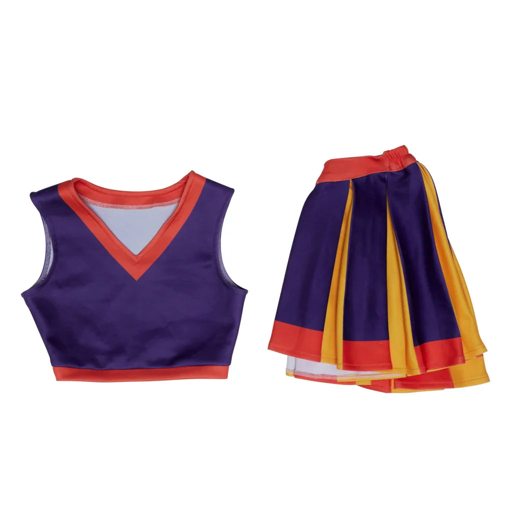 Astricos Cheerleader Costume - Vibrant Purple Cheerleading Outfit for Women, Inspired by High School Musical - Astricos