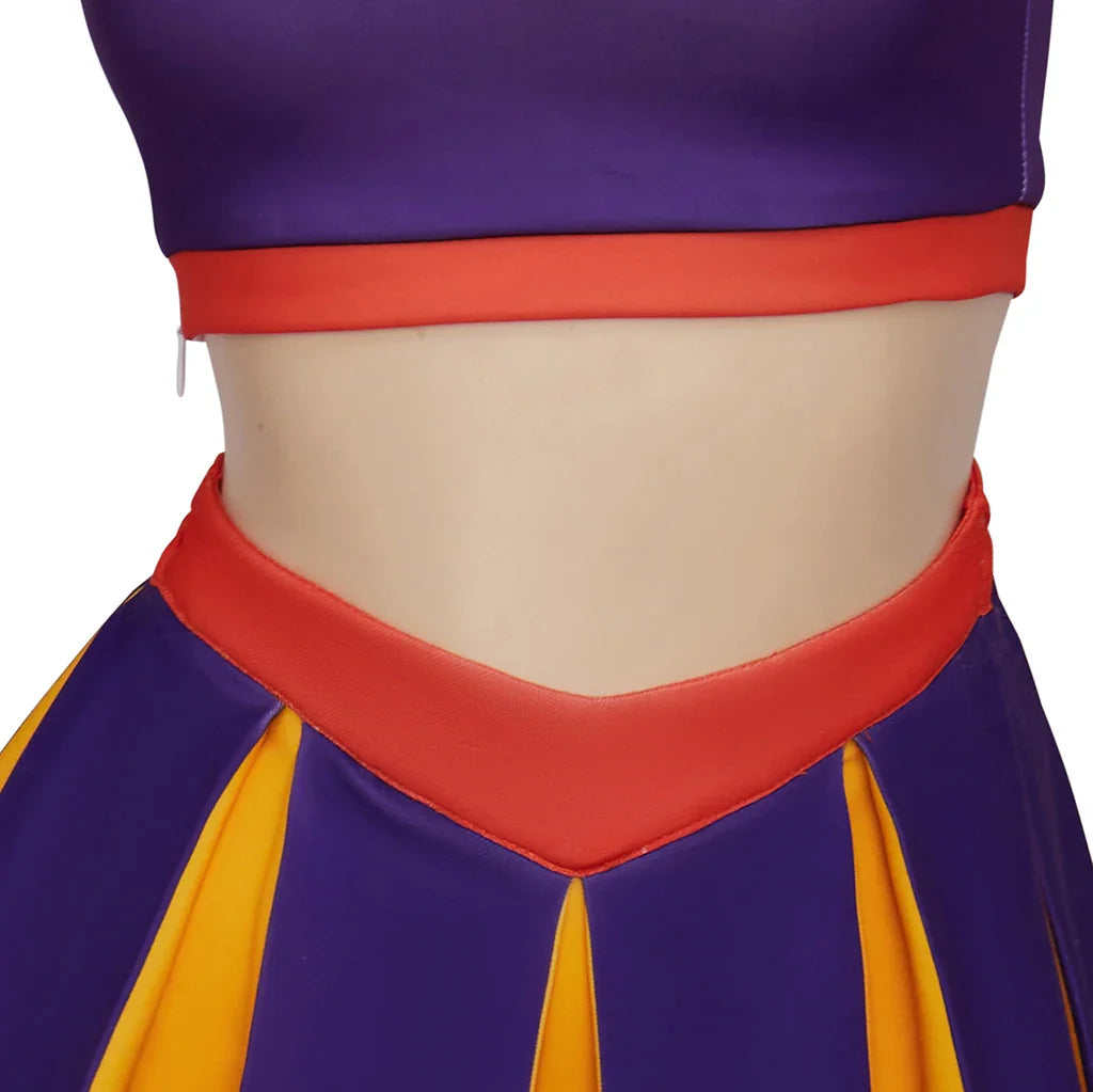 Astricos Cheerleader Costume - Vibrant Purple Cheerleading Outfit for Women, Inspired by High School Musical - Astricos