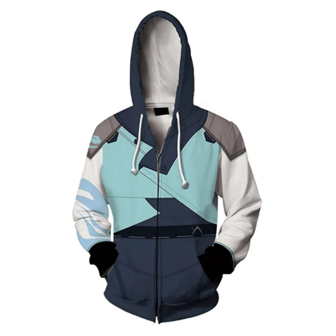 Astricos Jett Cosplay Costume Unisex 3D Print Hooded Sweatshirt for Halloween Comic Con - Astricos