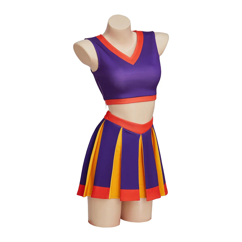 Astricos Cheerleader Costume - Vibrant Purple Cheerleading Outfit for Women, Inspired by High School Musical - Astricos