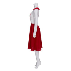 Astricos: Rydell High Pink Ladies Cheerleader Costume - 1950s Retro Women's Halloween Dress - Astricos