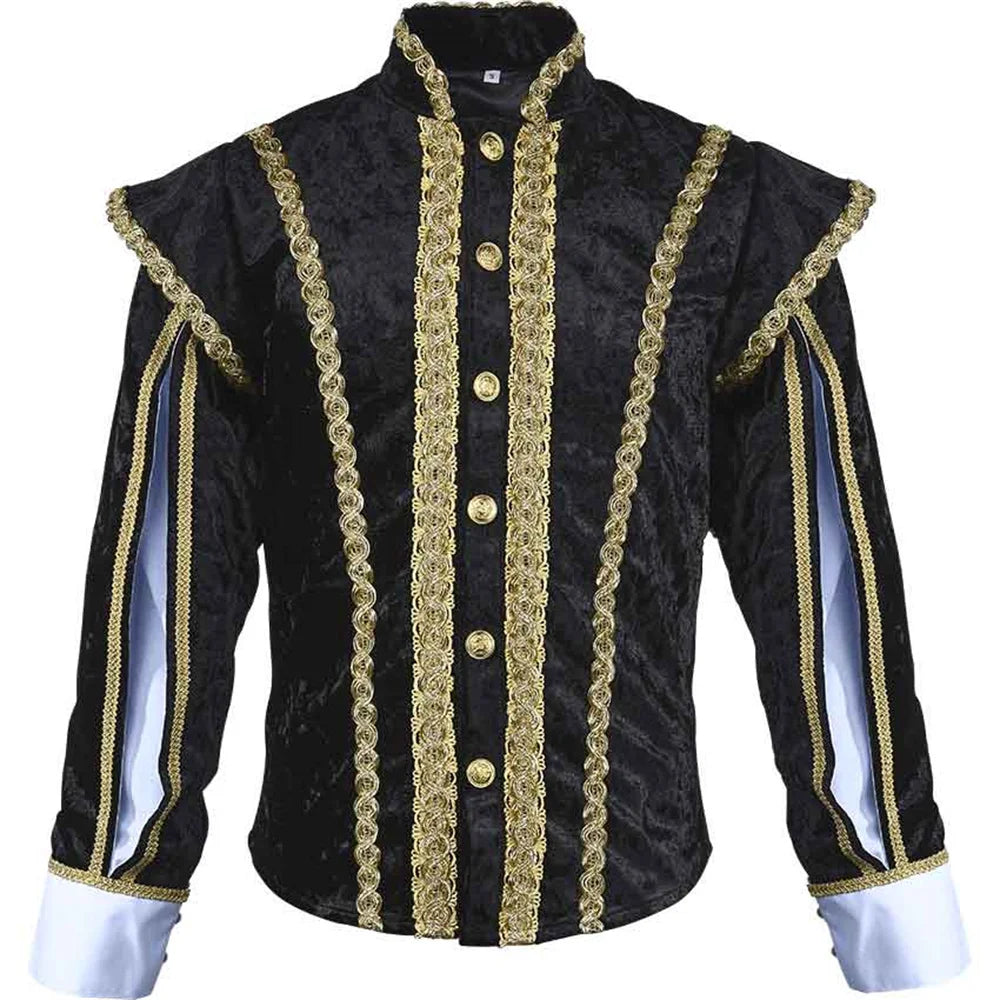 Men’s Astricos Jacket Cosplay Costume - Renaissance Elizabethan Uniform for Medieval Events - Astricos