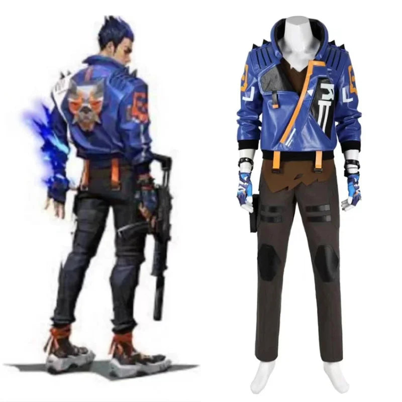 Astricos Yoru Cosplay Costume Men - Blue Uniform for Halloween, Carnival & Gaming Events - Astricos