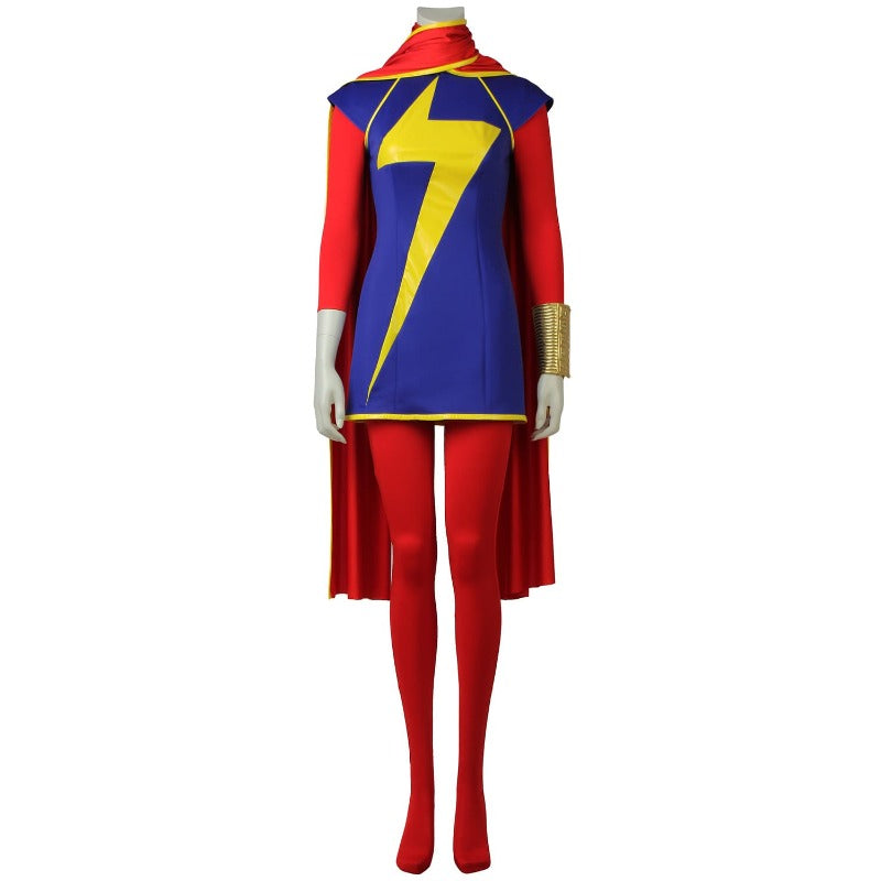 Astricos Kamala Khan Cosplay Costume - Women's Jumpsuit & Cloak for Marvel Themed Events - Astricos