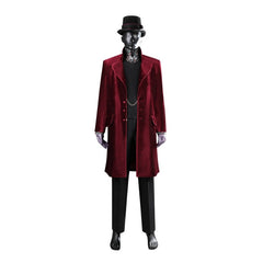 Astricos 2023 Willy Wonka Red Cosplay Costume Inspired by Timothee Chalamet for Halloween - Astricos