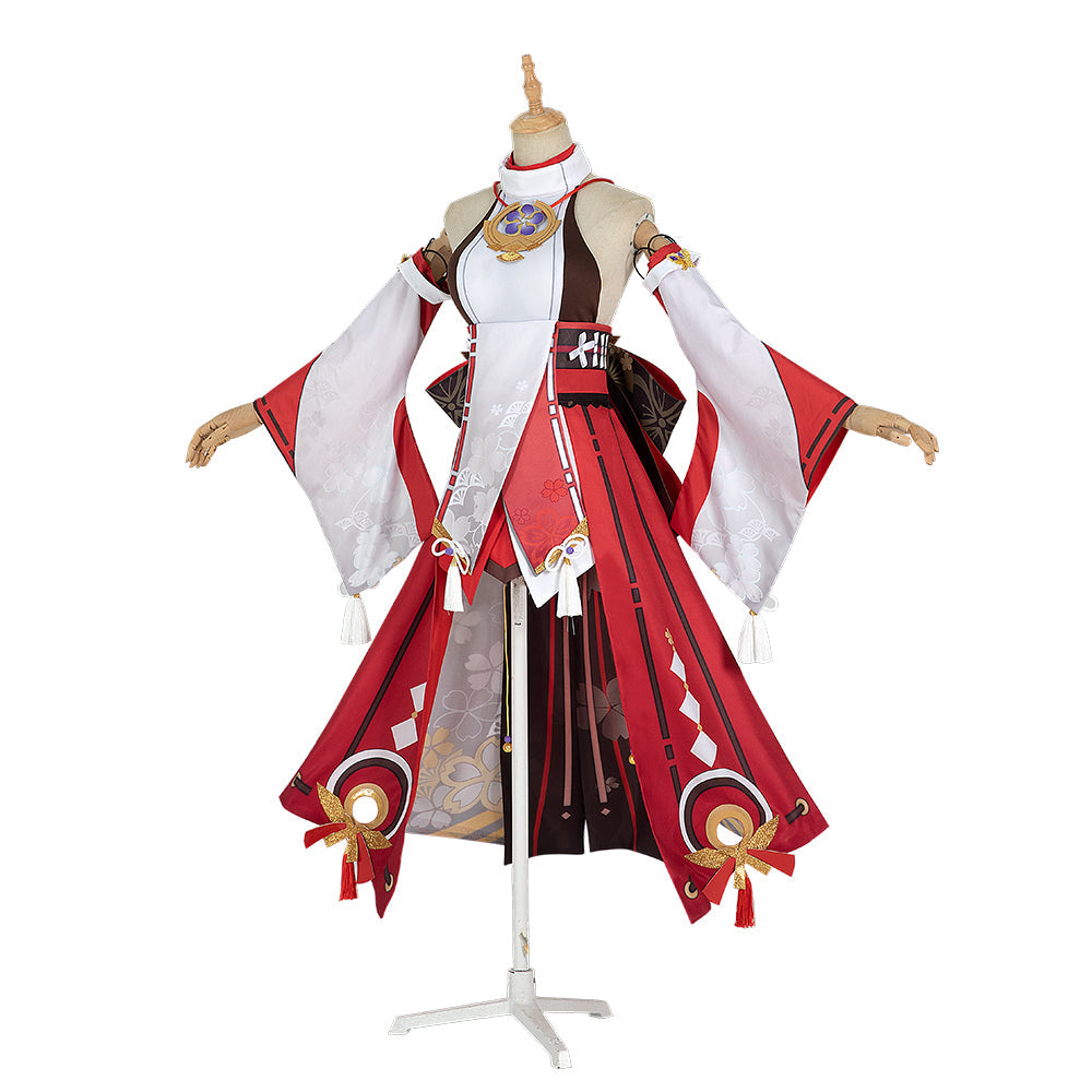 Astricos Yae Ko Cosplay Costume for Women - Embrace the Mystical Grace of Genshin Impact - Astricos