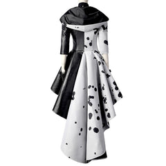 Astricos Cruella De Vil Cosplay Coat - Iconic Villain-Inspired Outfit for Halloween and Parties - Astricos