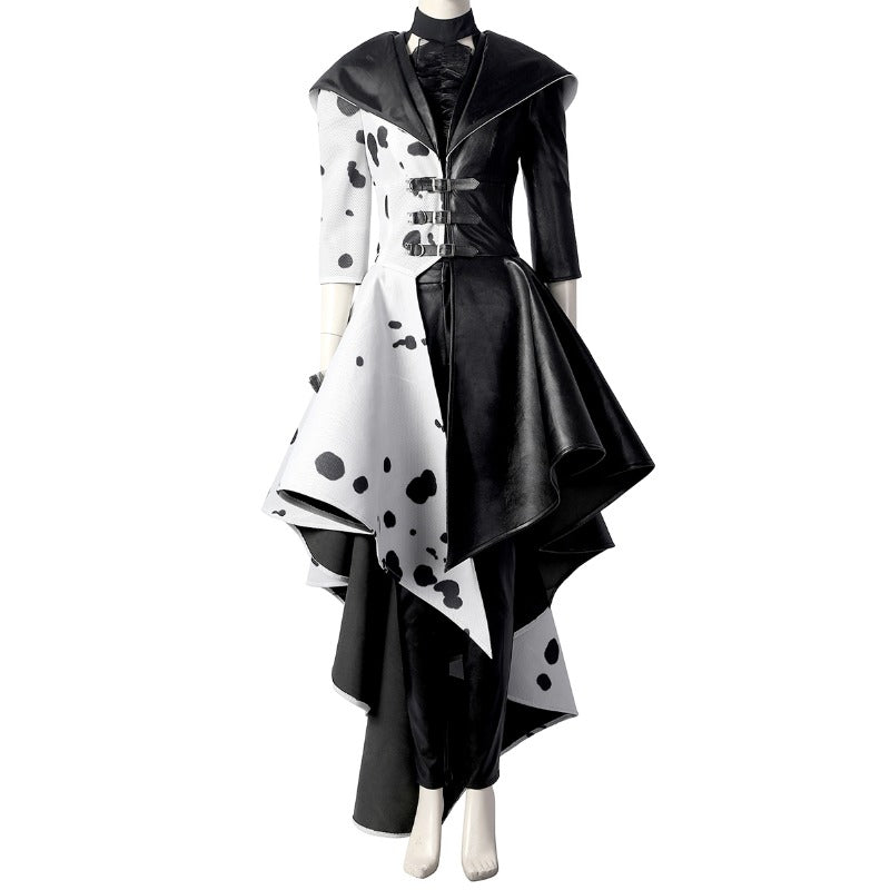 Astricos Cruella De Vil Cosplay Coat - Iconic Villain-Inspired Outfit for Halloween and Parties - Astricos