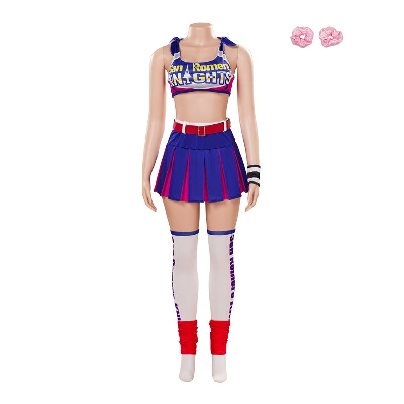 Astricos Juliet Starling Cosplay Costume - Lollipop Chainsaw Inspired Sexy Top and Skirt Set for Women - Astricos