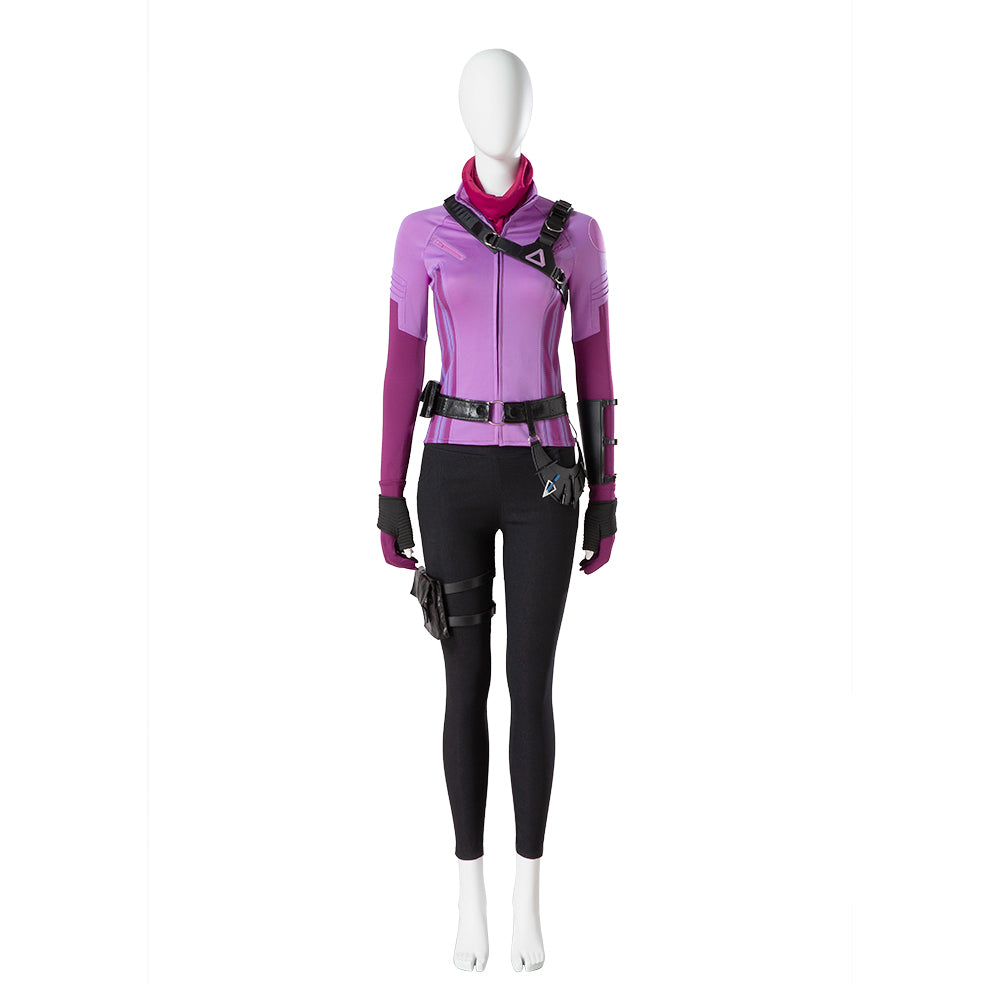 Astricos Kate Bishop Cosplay Costume for Women, Full Hero Set, Battle Coat & Accessories for Halloween, Carnival - Astricos