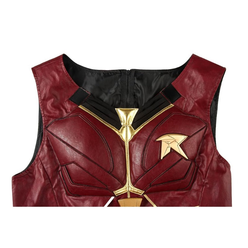 Astricos Tim Drake Red Robin Cosplay Costume – Damian Wayne Cape Uniform for Halloween - Astricos