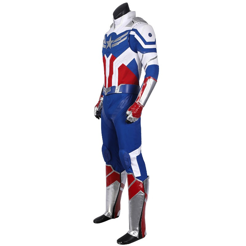 The Astricos Falcon Cosplay Costume - Premium Blue Edition | Custom Size - Astricos