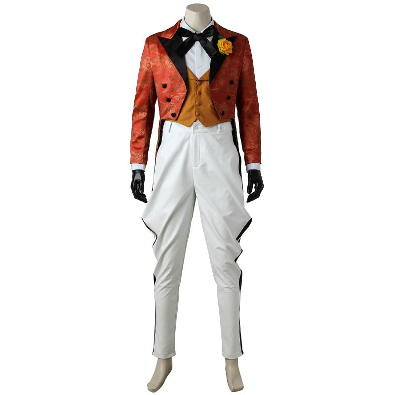 Astricos Cosplay Red Jacket & Orange Vest Suit for Halloween & Festivals - Astricos