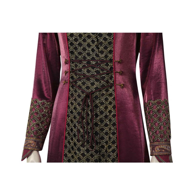 Astricos Rhaenyra Targaryen Cosplay Costume - Long Jacket and Skirt with Earring - Astricos