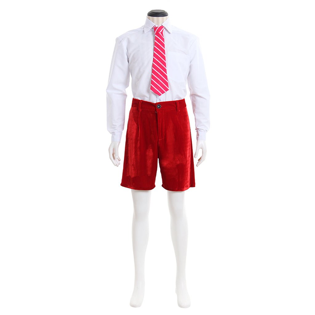 Astricos Angus Young School Boy Cosplay Costume – Men’s Velvet Coat & Shorts Set - Astricos