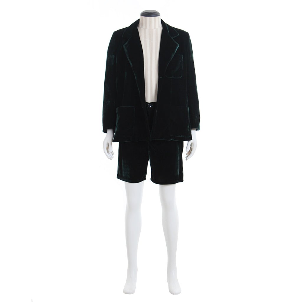 Astricos Angus Young School Boy Cosplay Costume – Men’s Velvet Coat & Shorts Set - Astricos