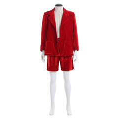 Astricos Angus Young School Boy Cosplay Costume – Men’s Velvet Coat & Shorts Set - Astricos