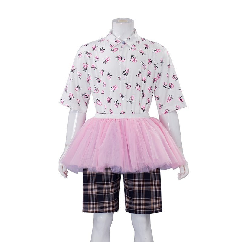 Astricos Adult Ace Ventura Cosplay - Iconic Pink Tutu Skirt Outfit for Halloween & Themed Parties - Astricos