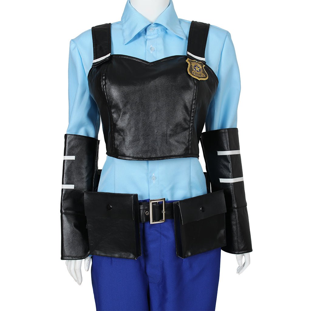 Adult Judy Cosplay Costume Astricos ZPD Officer Fantasy Women Police Uniform Shirt Pants Outfits for Halloween, Carnival, and Party Events - Astricos