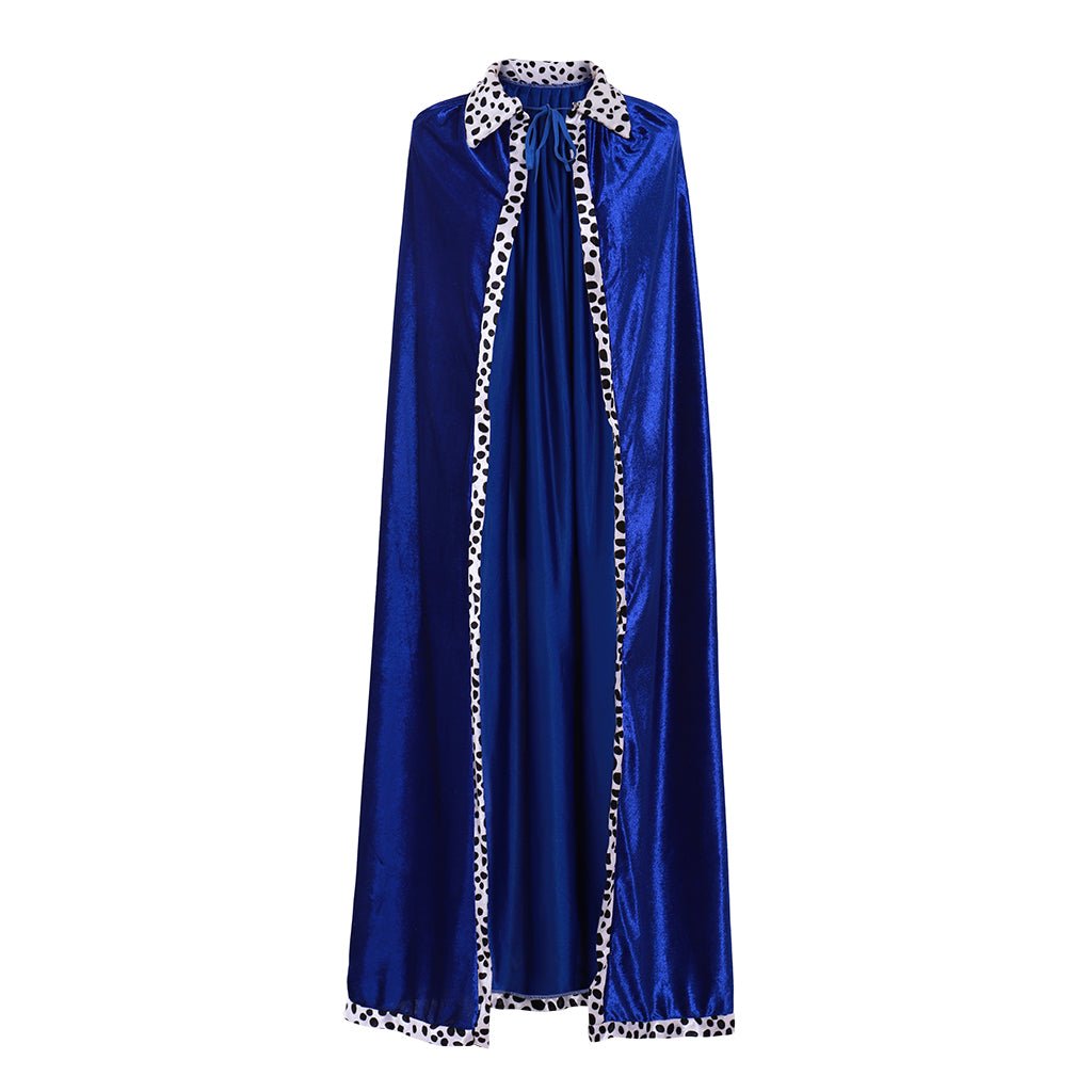 Adult Royal Blue Velvet Cloak - Ideal for Themed Parties, Cosplay, and Festive Celebrations - Astricos