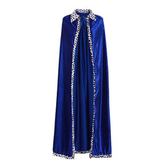 Adult Royal Blue Velvet Cloak - Ideal for Themed Parties, Cosplay, and Festive Celebrations - Astricos