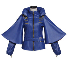 Adult Women Astricos Evie Cosplay Costume Blue Jacket - Astricos