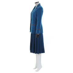 Elegant Adult Women’s Blue Suit Coat Dress for Carnival, Halloween, and Theme Parties - Astricos