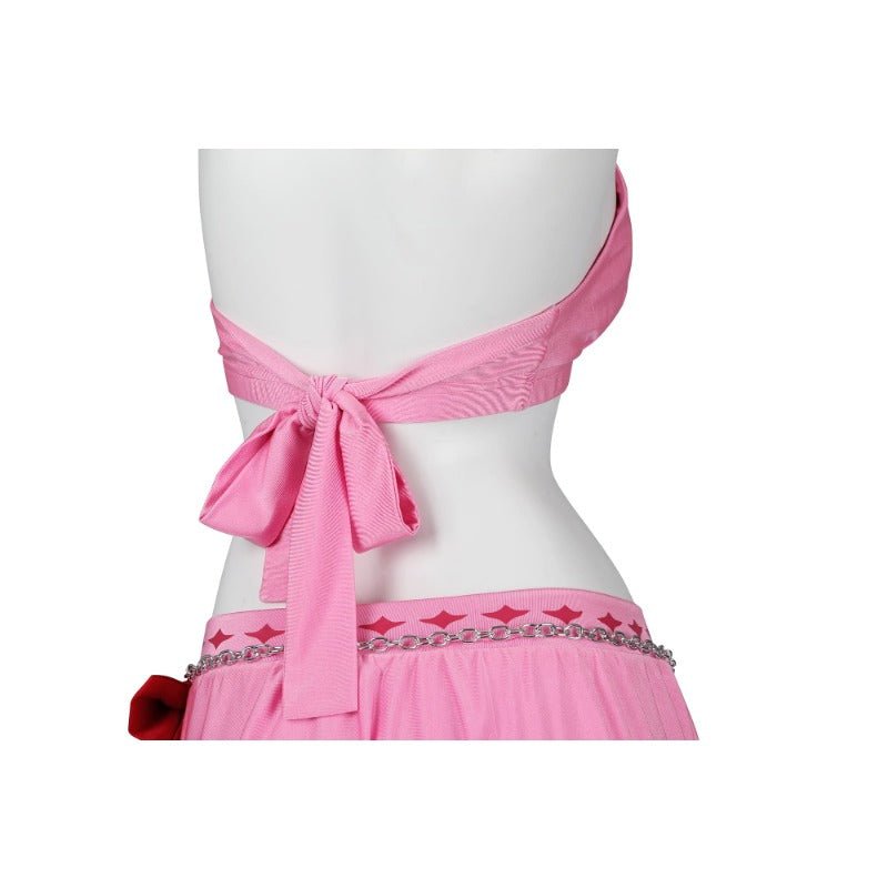 Astricos Aerith Gainsborough Swimsuit - Final Fantasy VII Remake Cosplay Pink Halter Bathing Suit - Astricos