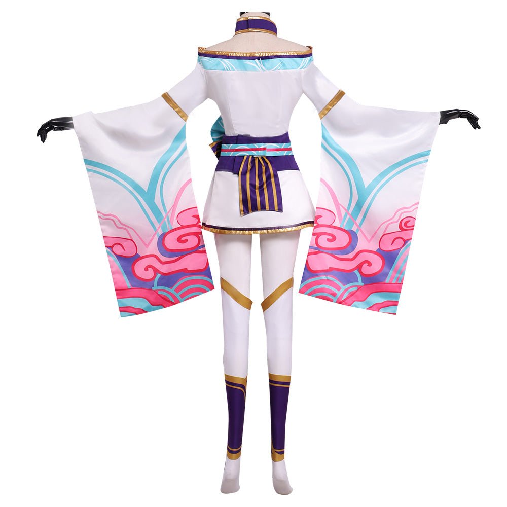 Astricos Ahri Spirit Blossom Cosplay Costume | Enchanting Nine-Tailed Fox Dress for Women - Astricos