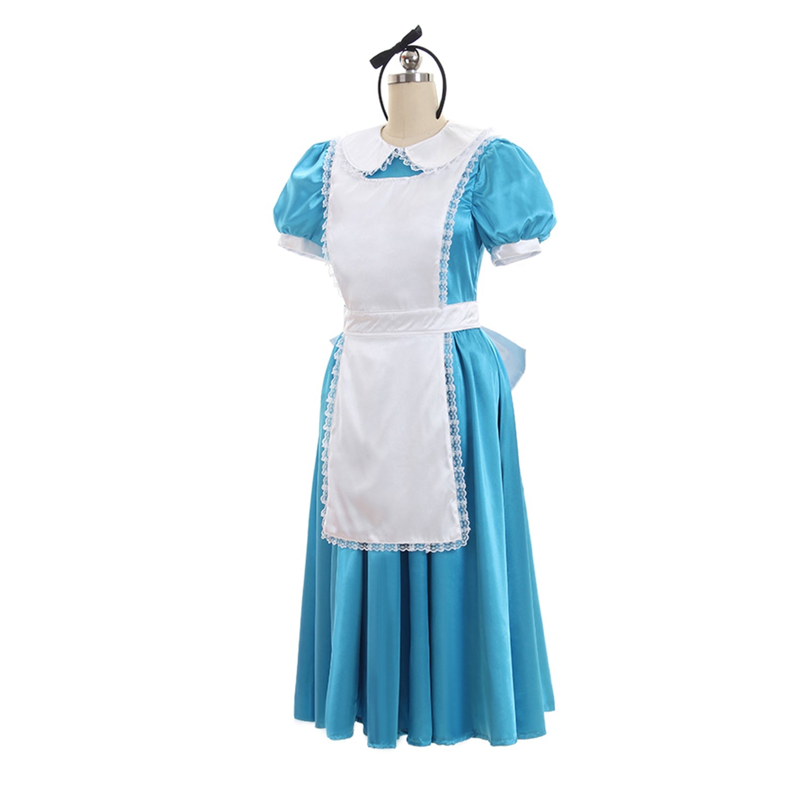 Astricos Alice Wonderland Blue Cosplay Dress | Enchanting Halloween Party Costume - Astricos