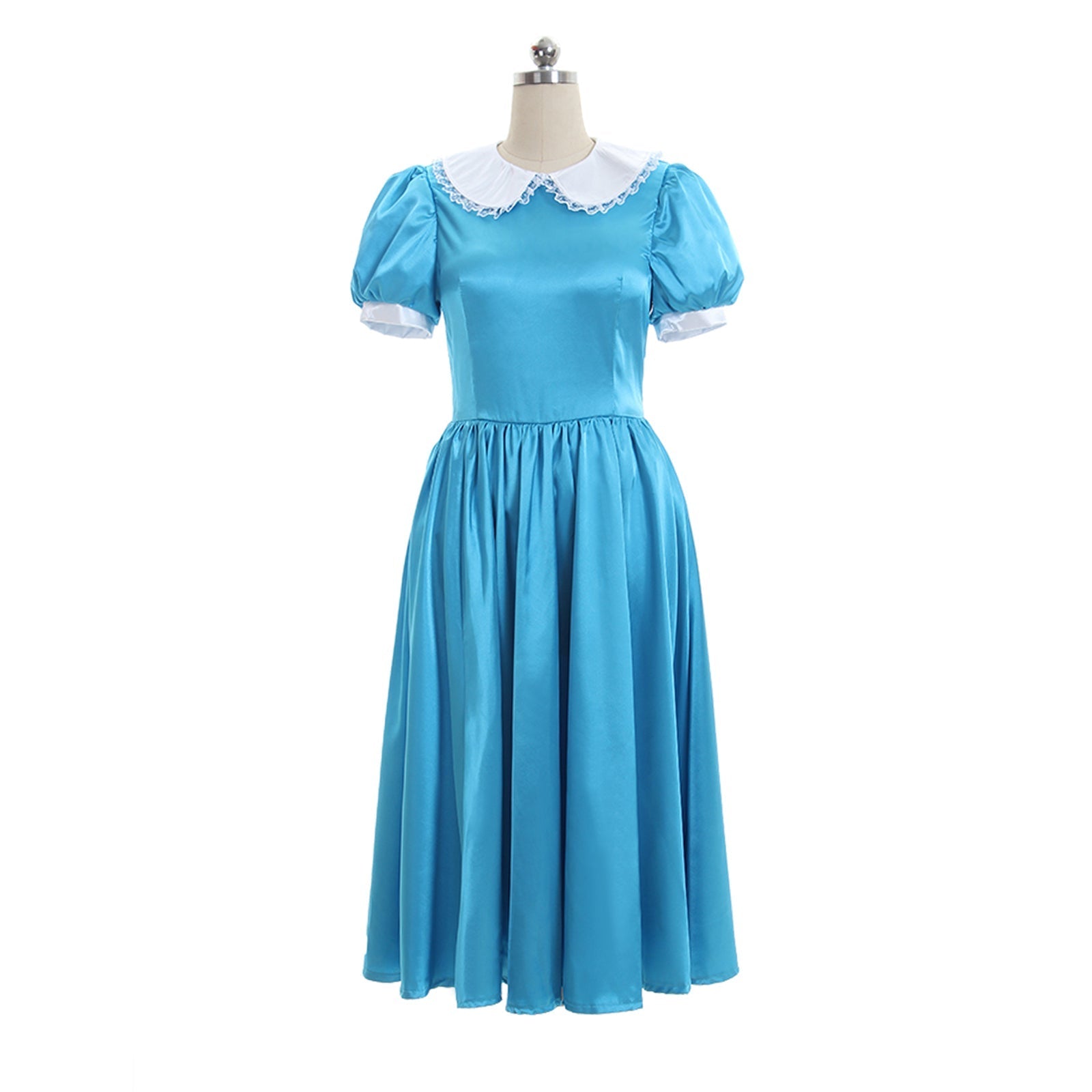 Astricos Alice Wonderland Blue Cosplay Dress | Enchanting Halloween Party Costume - Astricos