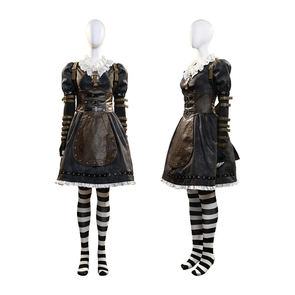 Astricos Gothic Steamdress Cosplay Costume for Women – Perfect for Halloween and Cosplay Events - Astricos