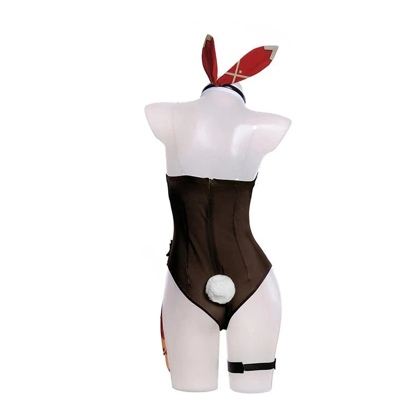 Astricos Amber Bunny Girl Costume - Genshin Impact Inspired Sexy Jumpsuit Full Set - Astricos