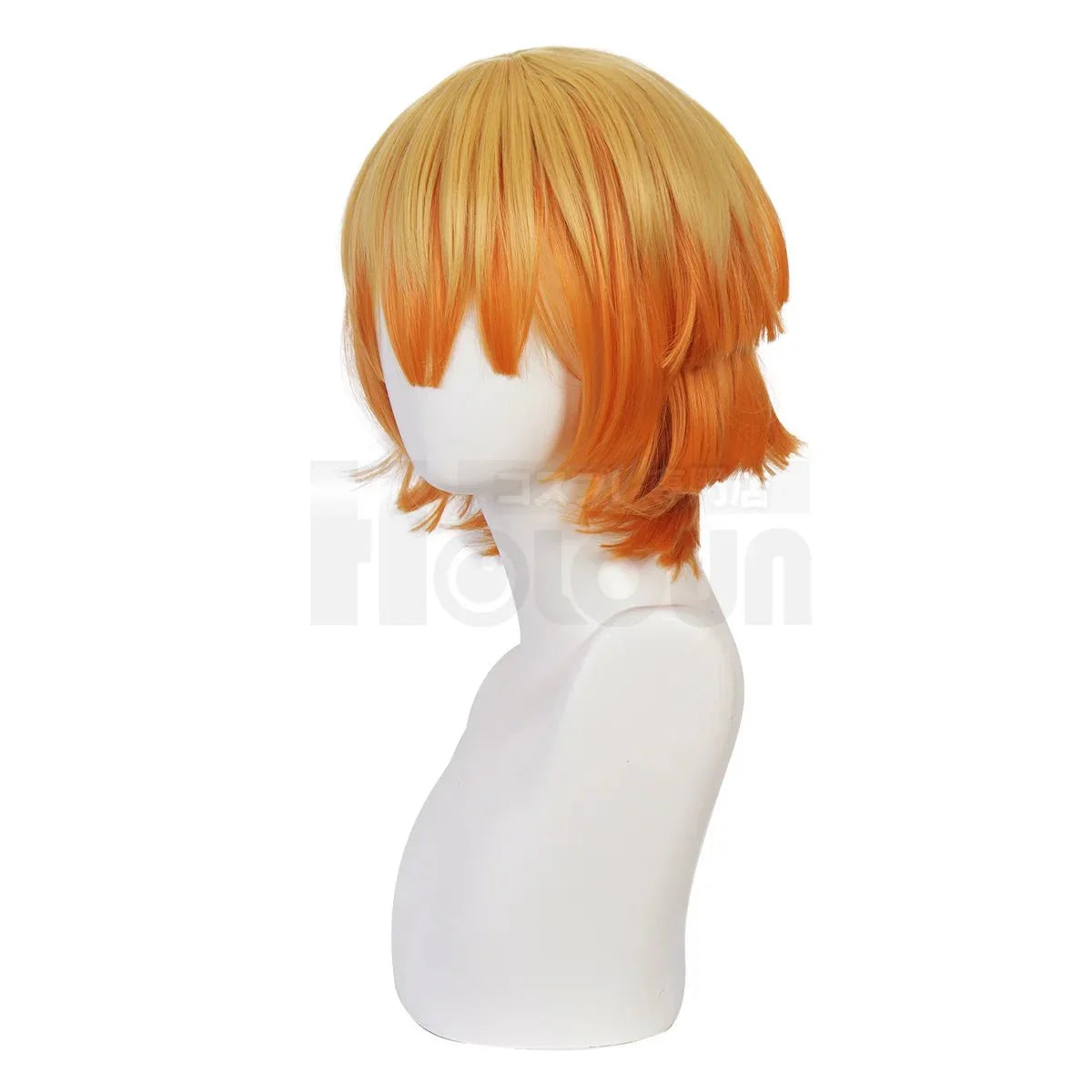 Astricos Zenitsu Agatsuma Cosplay Wig - Premium Synthetic Fiber with Adjustable Cap for Halloween and Anime Events - Astricos